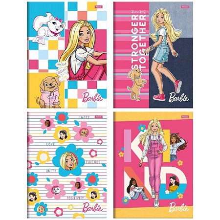 Caderno Brochurao Capa Dura Barbie 48F