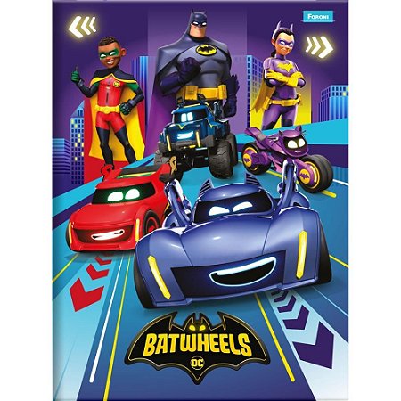 Caderno Brochurao Capa Dura Batwheels 80F