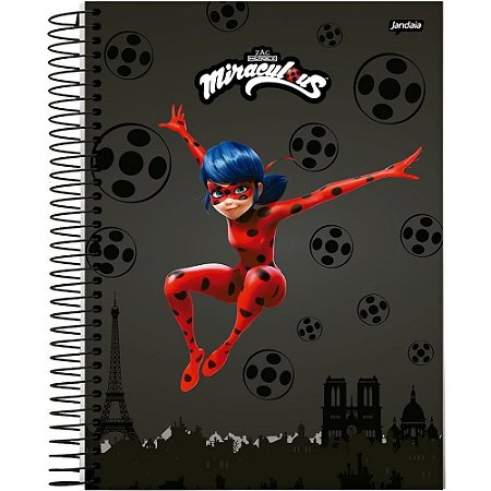 Caderno 01X1 Capa Dura Miraculous 80FLS.  PCT.C/04