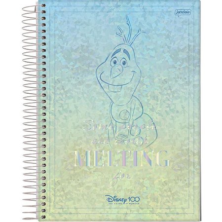 Caderno 10X1 Capa Dura Disney 100TH 160FLS.