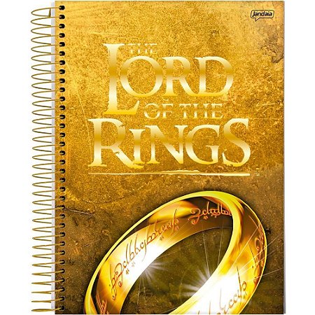 Caderno 10X1 Capa Dura Senhor dos Aneis 160FLS.