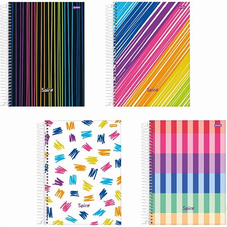 Caderno 10X1 Capa Dura Spiro 160FLS.