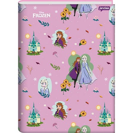 Caderno Brochura 1/4 Capa Dura Frozen 80FLS.