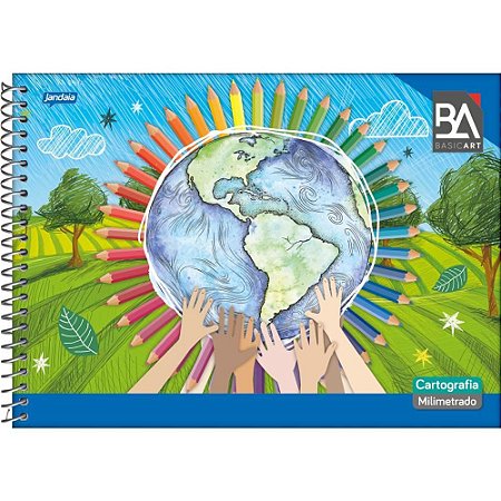 Caderno Desenho Milimetrado Basic ART CD 96FLS.