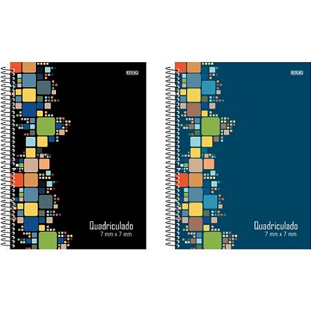 Caderno Quadriculado Univers. 07MMX07MM Espiral CD.80F