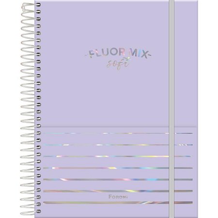 Caderno 10X1 Cp.dura Colegial Fluor MIX SOFT 160F