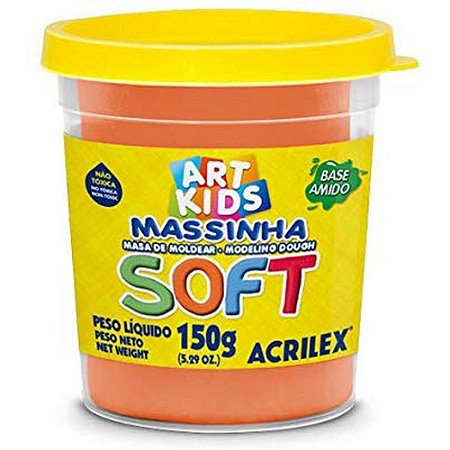 Massa para Modelar SOFT 150G.LARANJA Bs.amido