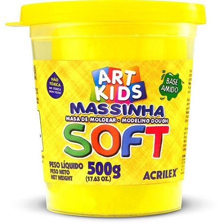 Massa para Modelar SOFT 500G.AM.LIMAO Bs.amido