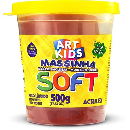 Massa para Modelar SOFT 500G.CHOCOLATE BS Amido