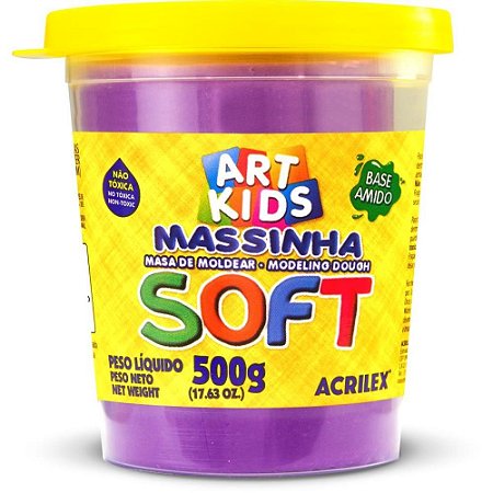 Massa para Modelar SOFT 500G.VIOLETA BS Amido