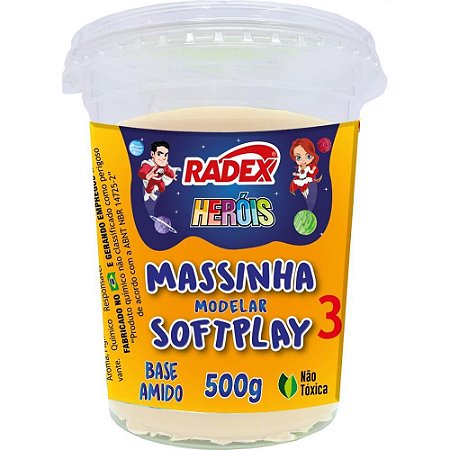 Massa para Modelar Herois 500G. Branco BS. Amido