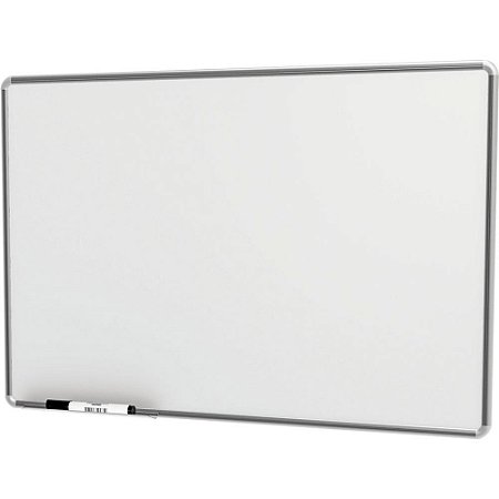 Quadro Branco Moldura Aluminio 70X50CM. Popular