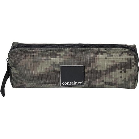 Estojo Tecido Container 1ZIP.CAMUFLADO