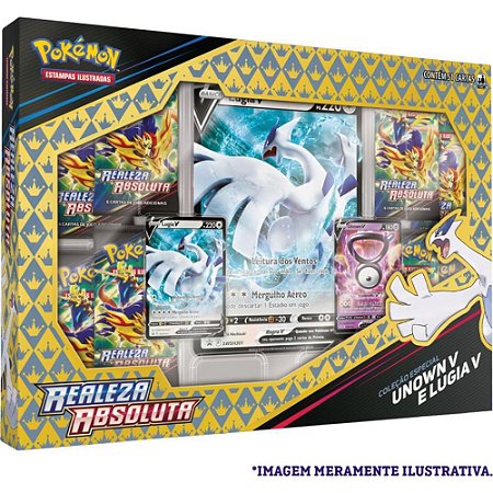 Jogo de Cartas Pokemon UNOWN V e Lugia V Real