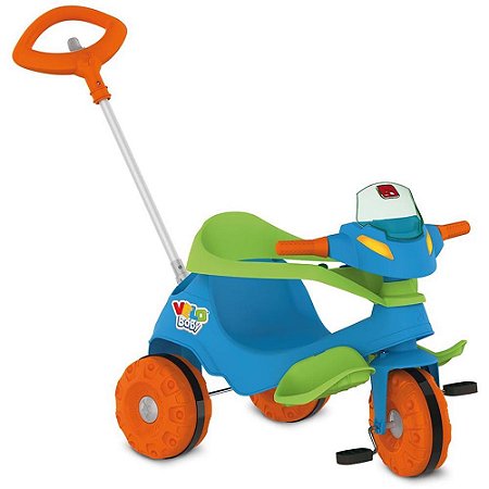 Triciclo Velobabay PASSEIO/PEDAL Azul Bandeirante