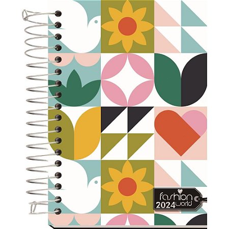 Agenda 2024 Fashion WOLRD Espiral CD 160FL