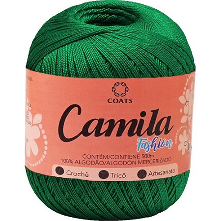 Linha para Croche Camila Fashion 00229 Verde Bandeira PCT.C/06