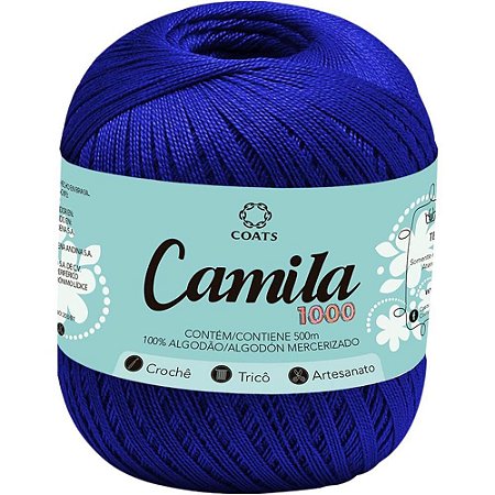 Linha para Croche Camila 00139 Azul Royal PCT.C/06