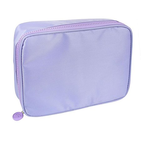 Estojo Tecido BOX Lilas G C/DIVISORIA