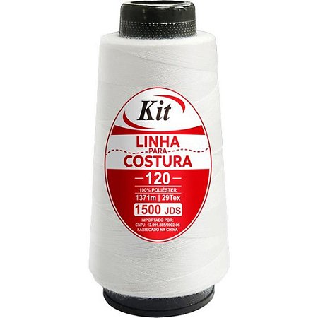 Linha para Costura Poliester 1500JDS Branca
