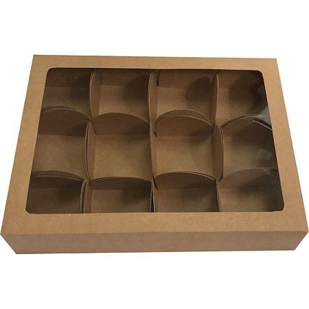 Embalagem para Doces KRAFT 17,3X13X3 12 UN