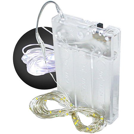 Artigo para Decoracao Fio de LED LUZ Fria 30LEDS 3MT