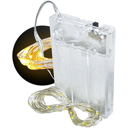 Artigo para Decoracao Fio de LED LUZ Quente 30LD 3MT