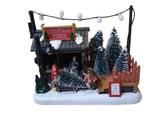 Cenário Natalino com LED Loja 1UN 18CM 1001424 Cromus