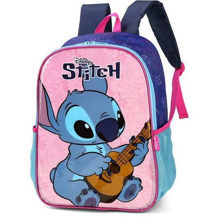 Mochila Infantil STITCH G Roxa