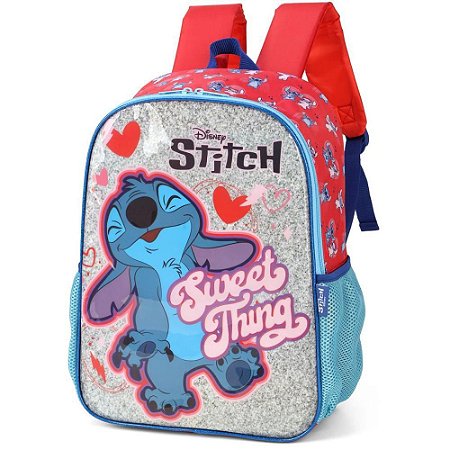 Mochila Infantil STITCH G Vermelha