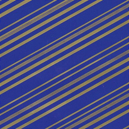 Papel Presente Bobina Couche 60CM. MOD.319 Listrado AZ/OURO