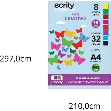 Bloco para Educacao Artistica Criatico 8COR. A4 75G. 32FLS