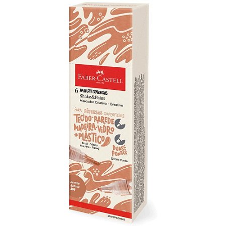 Pincel Marcador Artesanato Multimark S&P Bronze com 6
