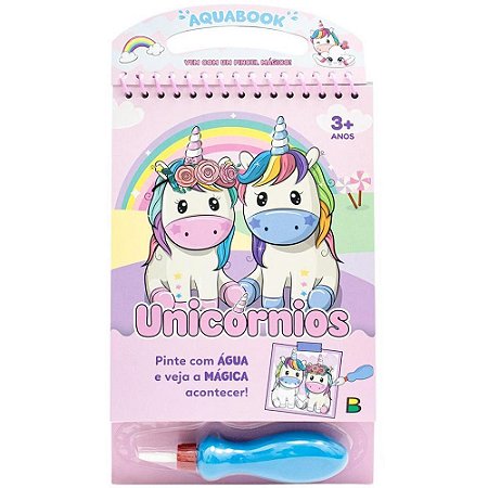 Livro Aquabook Unicornio 25X14,2CM 10PAG