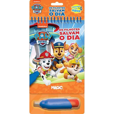 Livro Aquabook Patrulha Canina 24X14CM 10PAGS