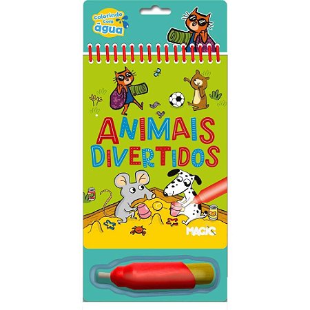 Livro Aquabook Animais Divertidos 24X14CM 10P
