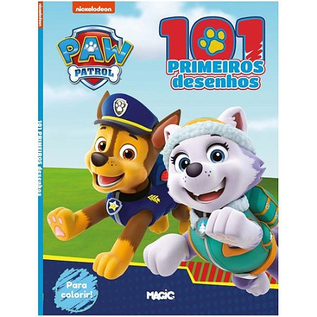 Livro Infantil Colorir Patrulha Canina 101 Desenhos