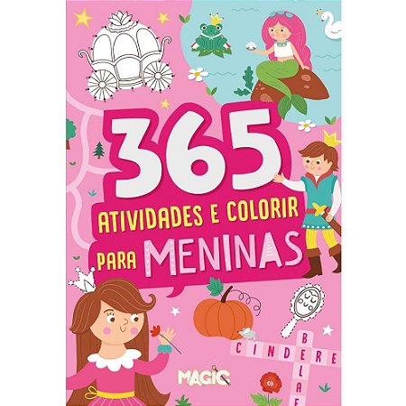 Livro Infantil Colorir 365 Atividades P/MENINAS 288PG