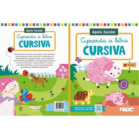 Livro Cartilha Letra Cursiva 48PGS 27X20CM