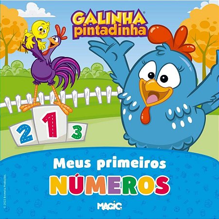 Livro Ensino Galinha Pintadinha 1OS Numeros