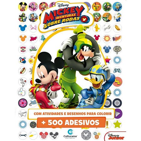Livro Infantil Colorir Mickey Disney 500 Adesivos