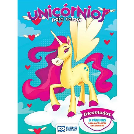 Livro Infantil Colorir Unicornios e Lhamas 4 Titulos