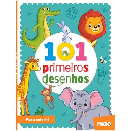 Livro Infantil Colorir 101 Primeiros Desenhos 104PGS