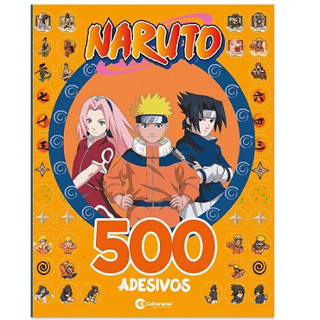 Livro Infantil Colorir Naruto 500 Adesivos