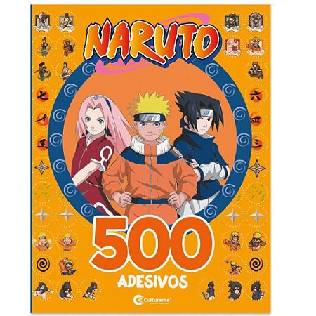 Livro Infantil Colorir Naruto 500 Adesivos