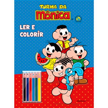Livro Infantil Colorir Turma da Monica C/LAPIS