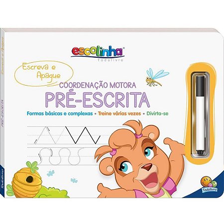 Livro Caligrafia Escolinha ESCRE Apag.cood.moto