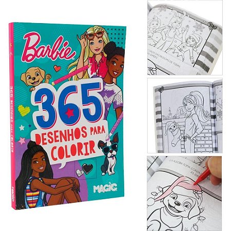 Livro Infantil Colorir 365 Desenhos Barbie 288PGS