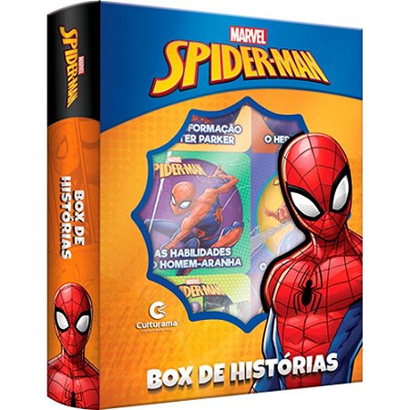 Livro Brinquedo Ilustrado Homem ARANHA BOX Historias C/6