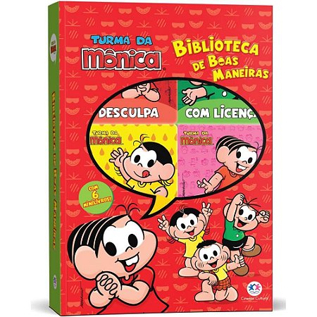 Livro Brinquedo Ilustrado Turma da Monica BOX C/6MINI LI